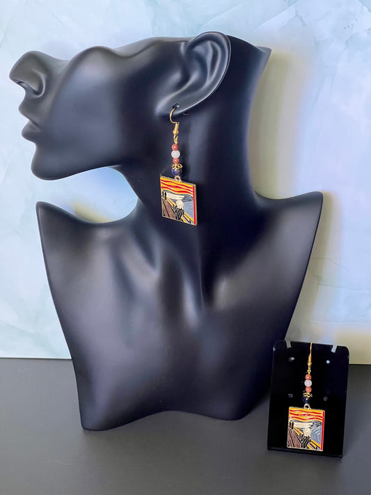 Scream Painting Earrings