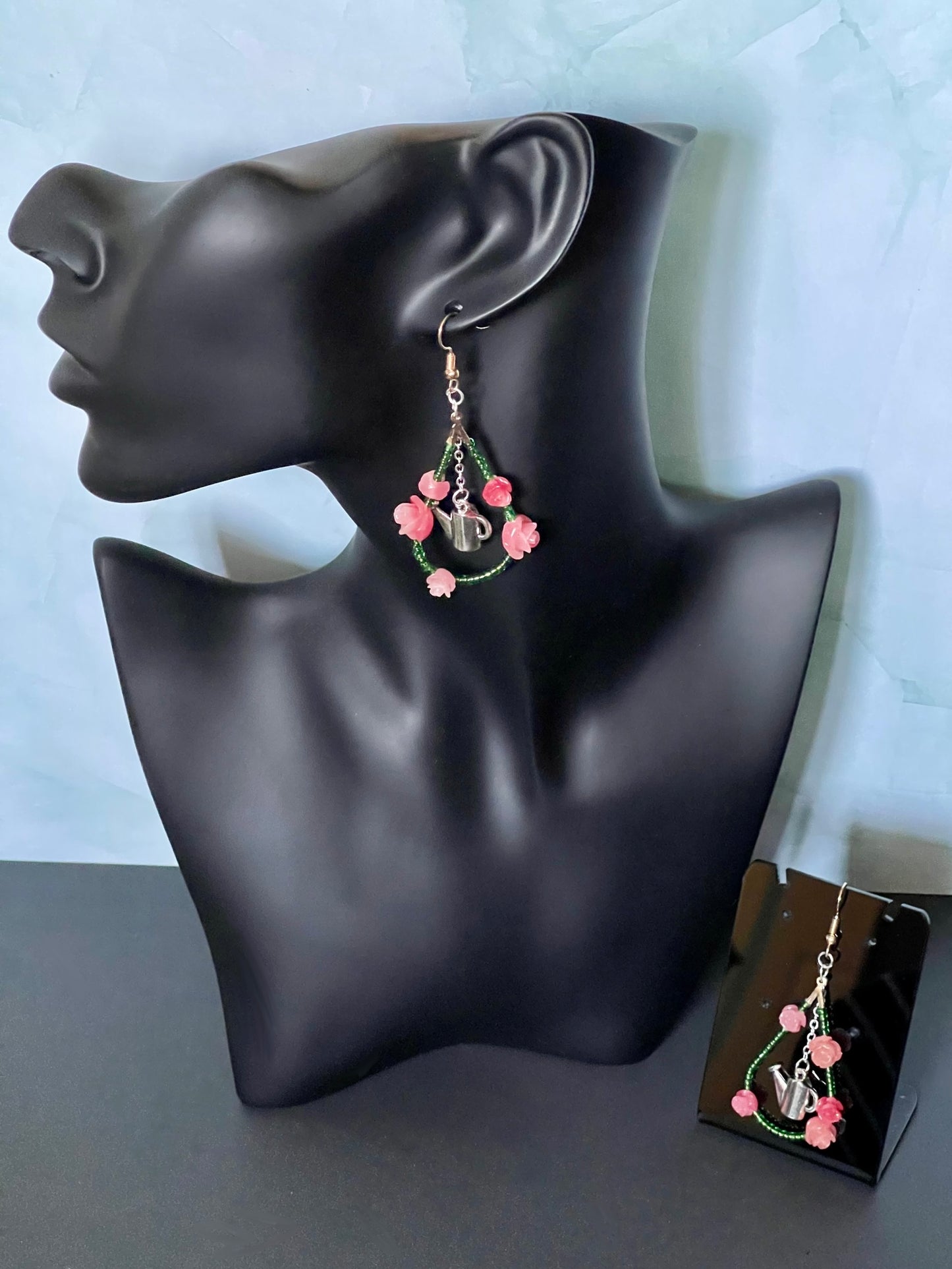 Watering Rose Garden Earrings