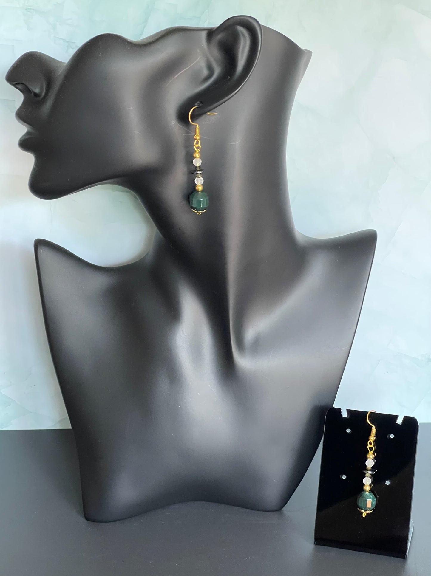 Fancy Bloodstone Earrings